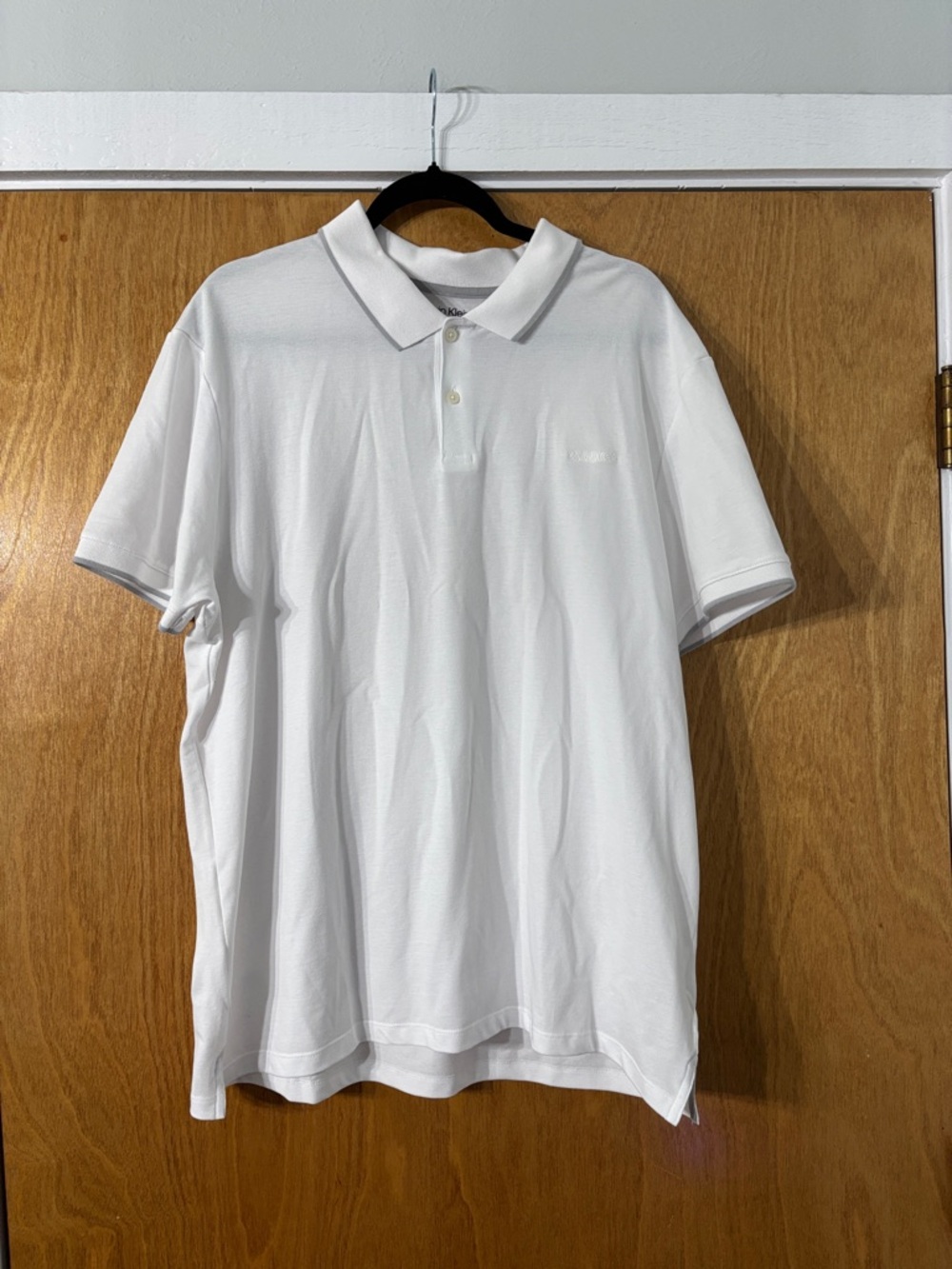 Calvin Klein White Short-Sleeve Polo